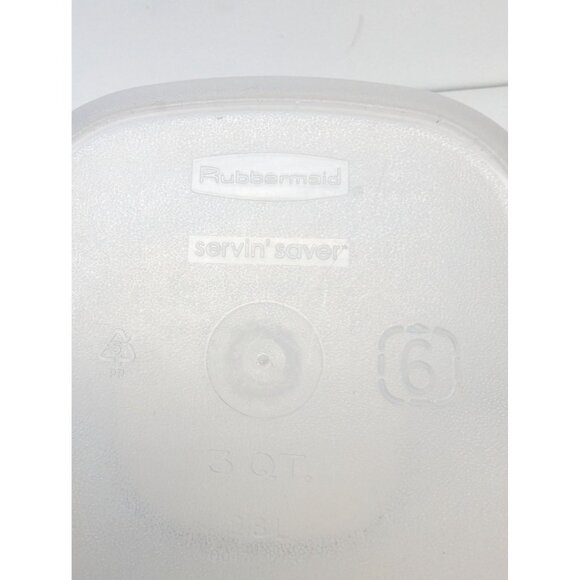 Rubbermaid 3 Qt Servin Saver #6 Sheer Square Canister Storage Stress Crack - Picture 4 of 11